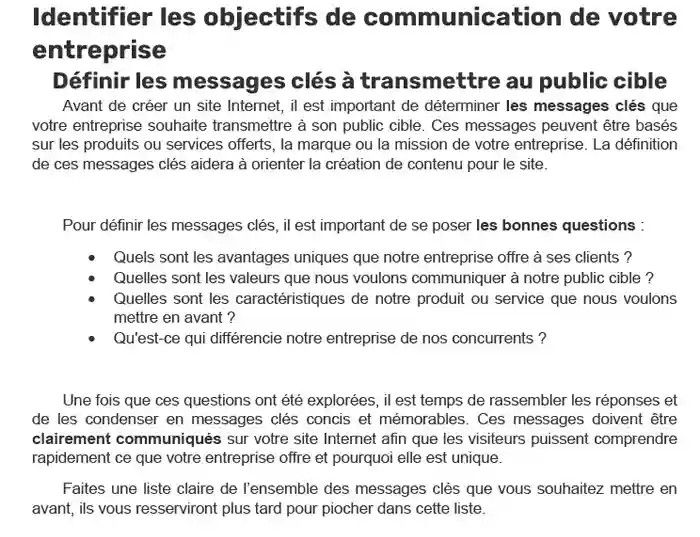 Le type de site idéal pour votre activité